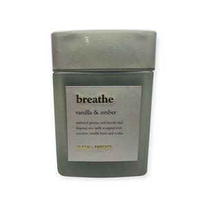 Bloom & Prosper “Breathe” Vanilla & Amber Luxury Candles 10.8oz . New